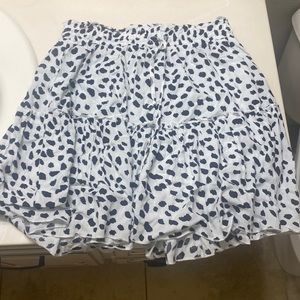 small white preppy skirt